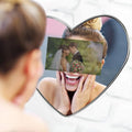 Cheap Personalized Gift Wall Mirrors Decorative Heart Shape Magic Mirror 12.1 Inch Digital Photo Frame for Bath Room