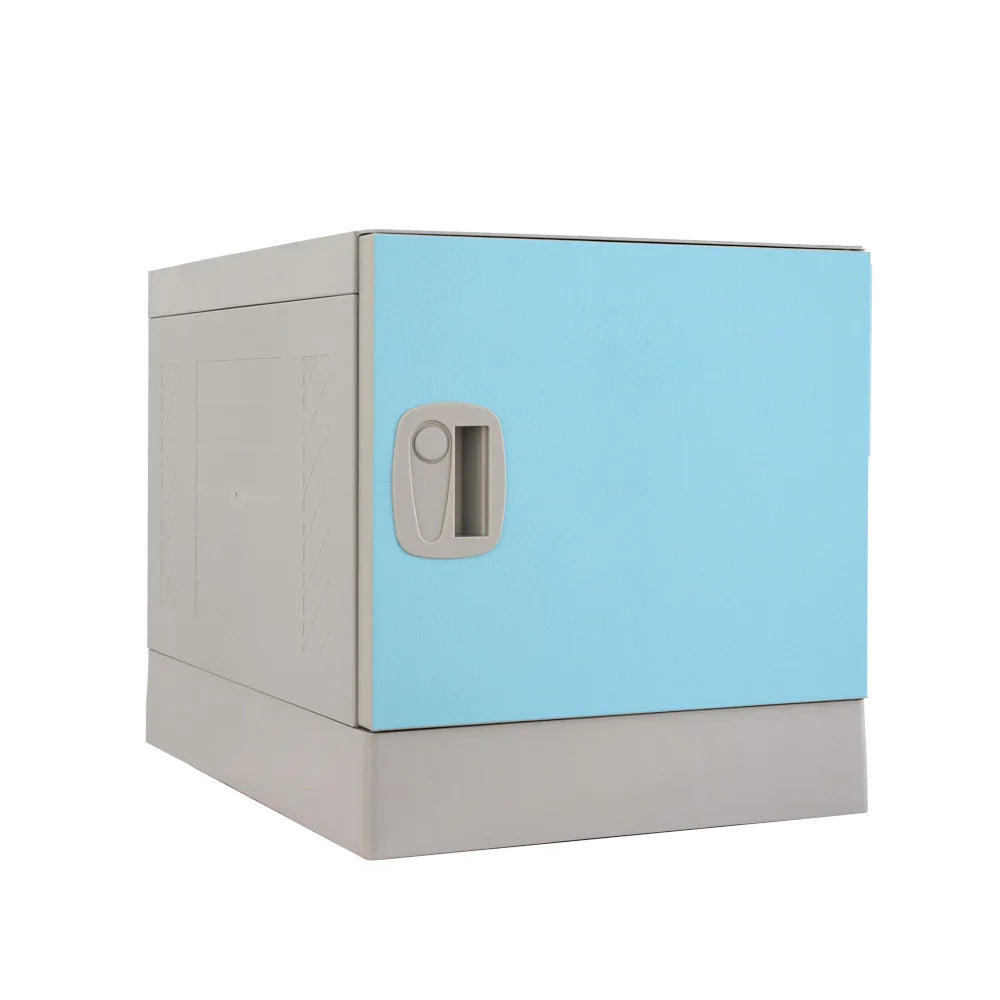 Customized-Door Plastic ABS Gym Lockers 6 Compartment Plastic Wardrobe Closet with Favorable Price