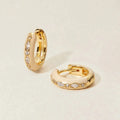 LOZRUNVE Custom Jewelry Factory Fashion Bezel Setting Marquise Neon Enamel Chunky Dome Hoop Earring