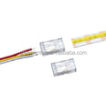 3 Pin COB Light Connector 8mm 10mm COB Strip to Strip Strip to Power CCT Dual White Addressable RGB COB Seamless Snap Connector