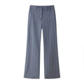ZATRHMBM Autumn Women's Clothing 2025 New Fashion Strap Stitching Trousers Retro Casual Mid-waist Versatile Women's Trousers