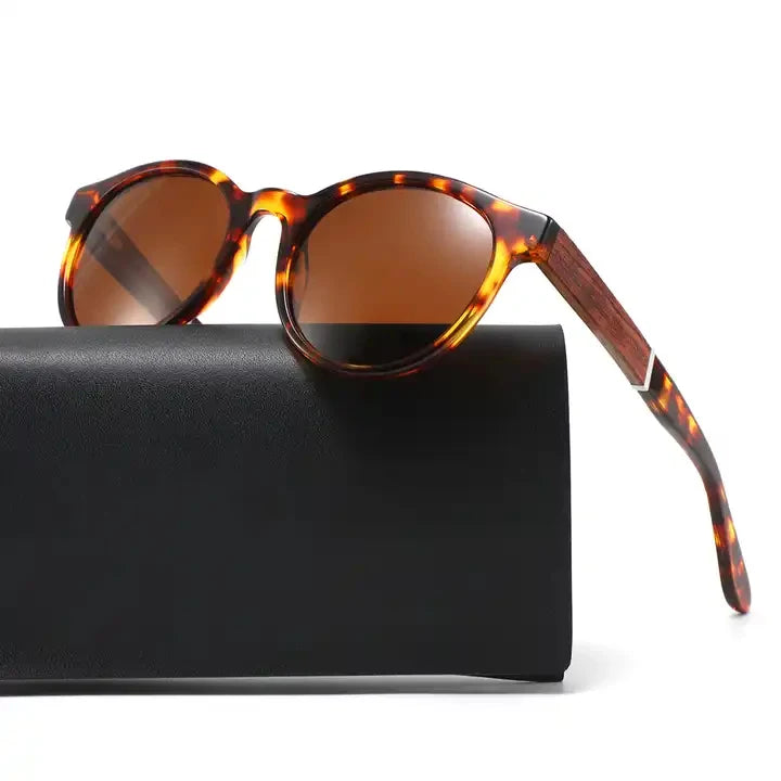 DOISYER Luxury Customizable Acetate Wooden Sunglasses UV400 Polarized TAC Lenses Custom Brand Name HD Drive Pilot Sun Glasses