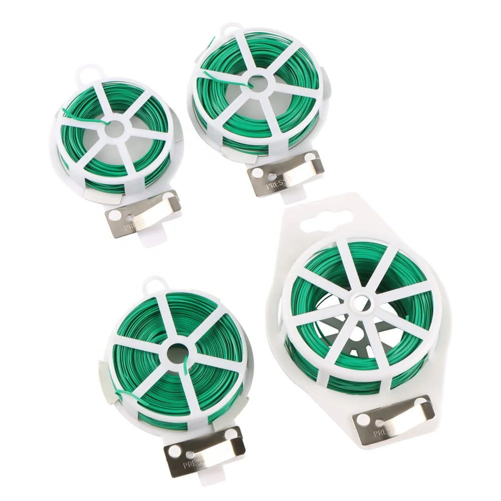 Plastic Garden Flower Plant Climbing Rattan Fixed Line Belt Binding Vine Cable Twist Tie Cord