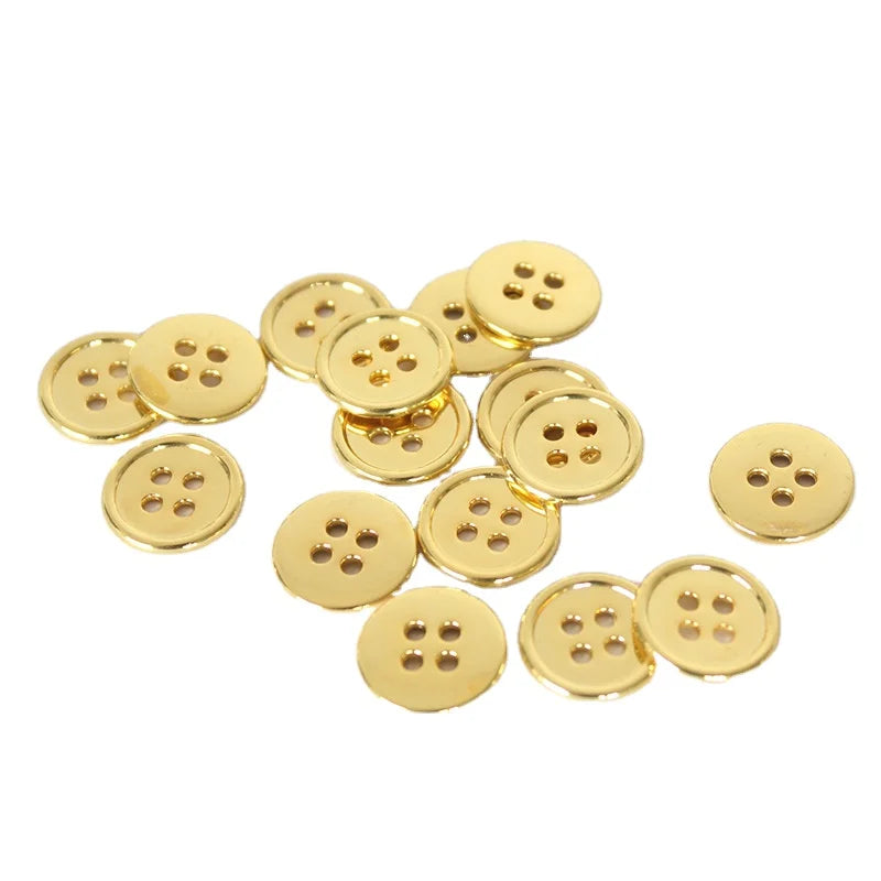 Hot Sale  Malloy 4 Hole Sewing Shirt Trimming Button 10mm 15mm
