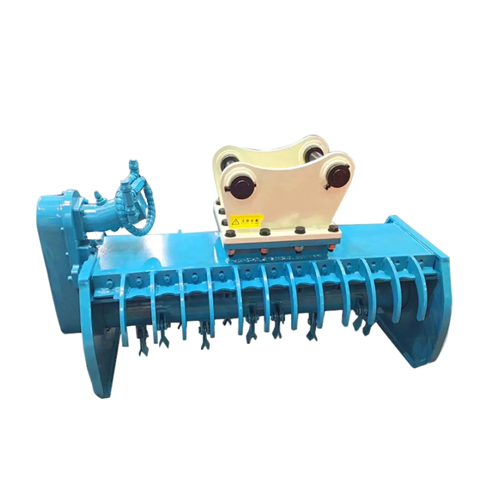 BaiCai Flail Mower Mulcher for Skid Steer Loader and 4-9Tons Mini Excavator Attachment with PLC Core Components Lawn Mower