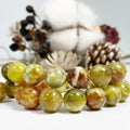 Wholesale Natural Green Serpentine Round Green Serpentine Gemstones Loose Beads for Jewelry Making