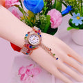 Women's Quartz Watch Gold Luxury Crystal Tassel Wristwatches for Women Watch Ladies Dress Watch Fashion Casual Ladies Clock