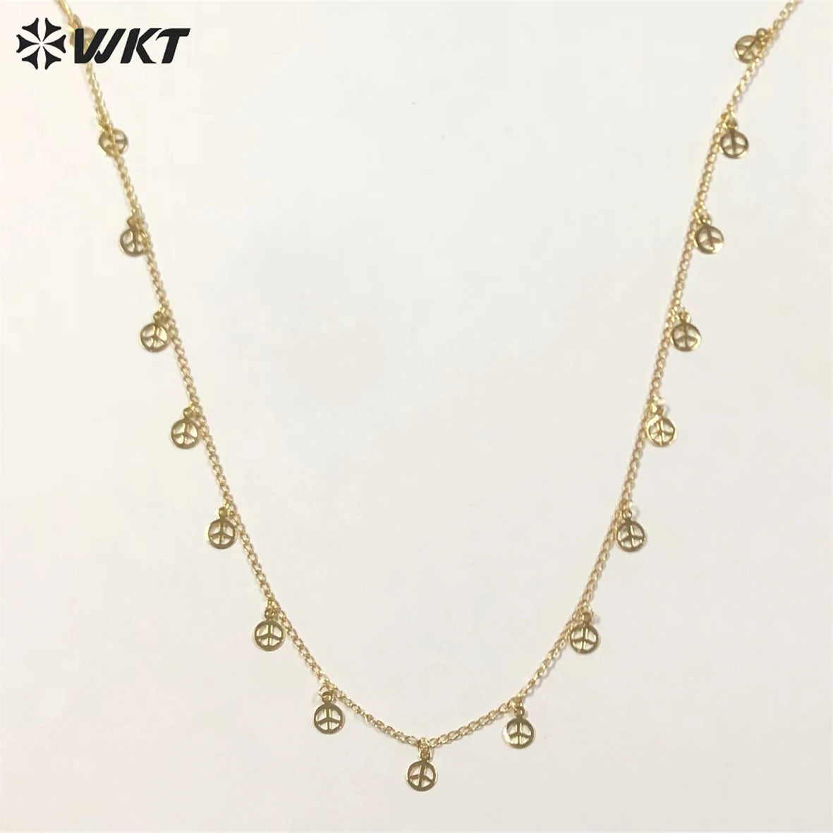 WT-BFN032 WKT Cute Fine Chains Necklace Round Shape Necklace Fashion Choker Jewelry Making Components 18inch Charm Necklace
