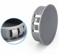 Grey Nylon Plastic Hole Plug Round Snap Panel Cover Blanking Plugs Cap