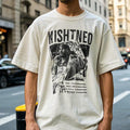 Plus Size Men's 100% Cotton Custom Logo Hip Hop T-shirt Knitted Glow-in-the-Dark LED Graphic Breathable Eco-Friendly Streetwear