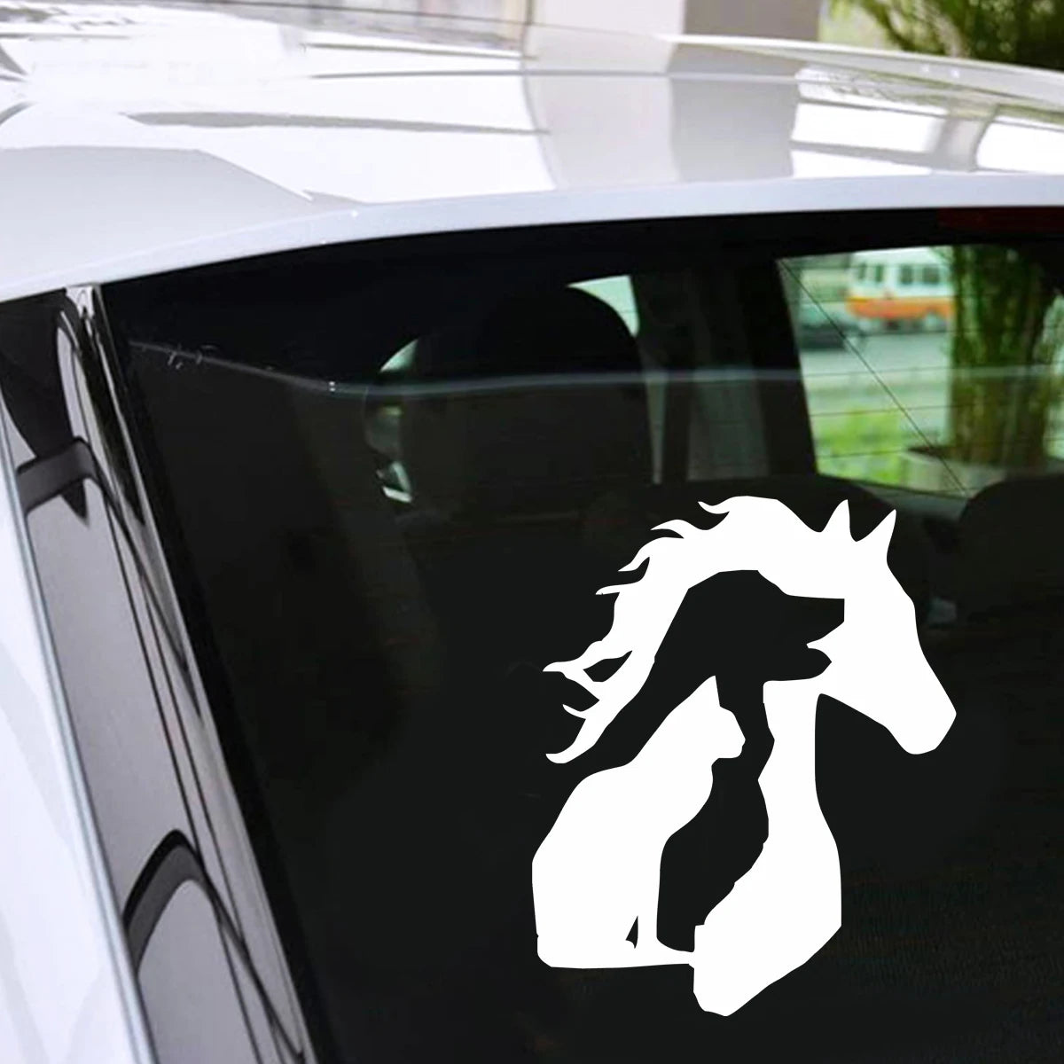Animal Horse Cat Dog Silhouette Sticker Car Bumper Window Door Vinyl Decal Gift Die Cut Decals Latop window Glass Vinyl Sticker