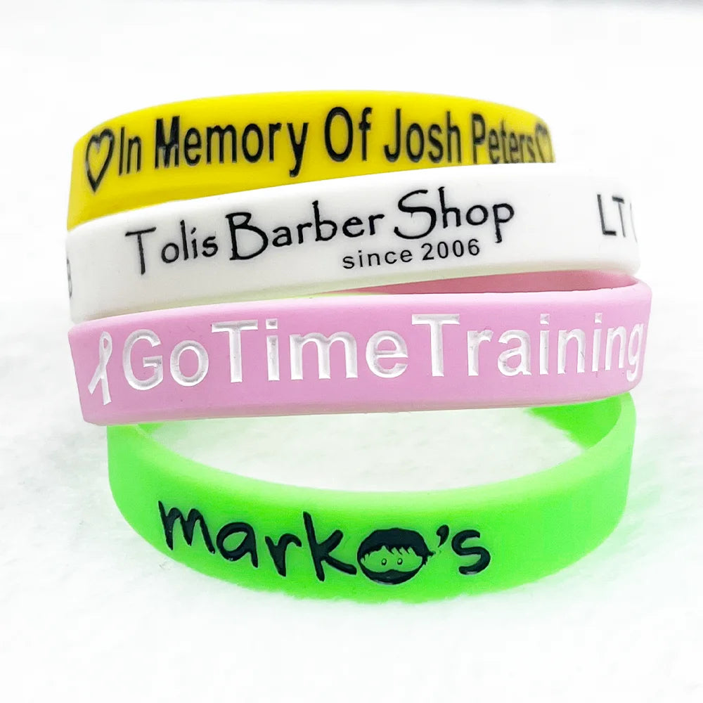 Custom Debossed Silicone Wristbands Wholesale Cheap Silicone Band Basketball Sport Silicone Wristband for Adult