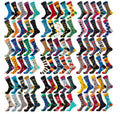 Men's Unique Funky Colorful Fancy Pattern Crew Socks Set Wholesale Casual Happy Novelty Funny Cotton for Spring