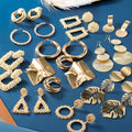 2025 Earrings Gold Big Hoop Earrings Korean Geometry Metal Female Vintage DropEarrings for Women