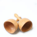 Solid Wood Therapy Massage Cup Rubber Wood Massager Wooden Gua Sha Tool for Party Decorations