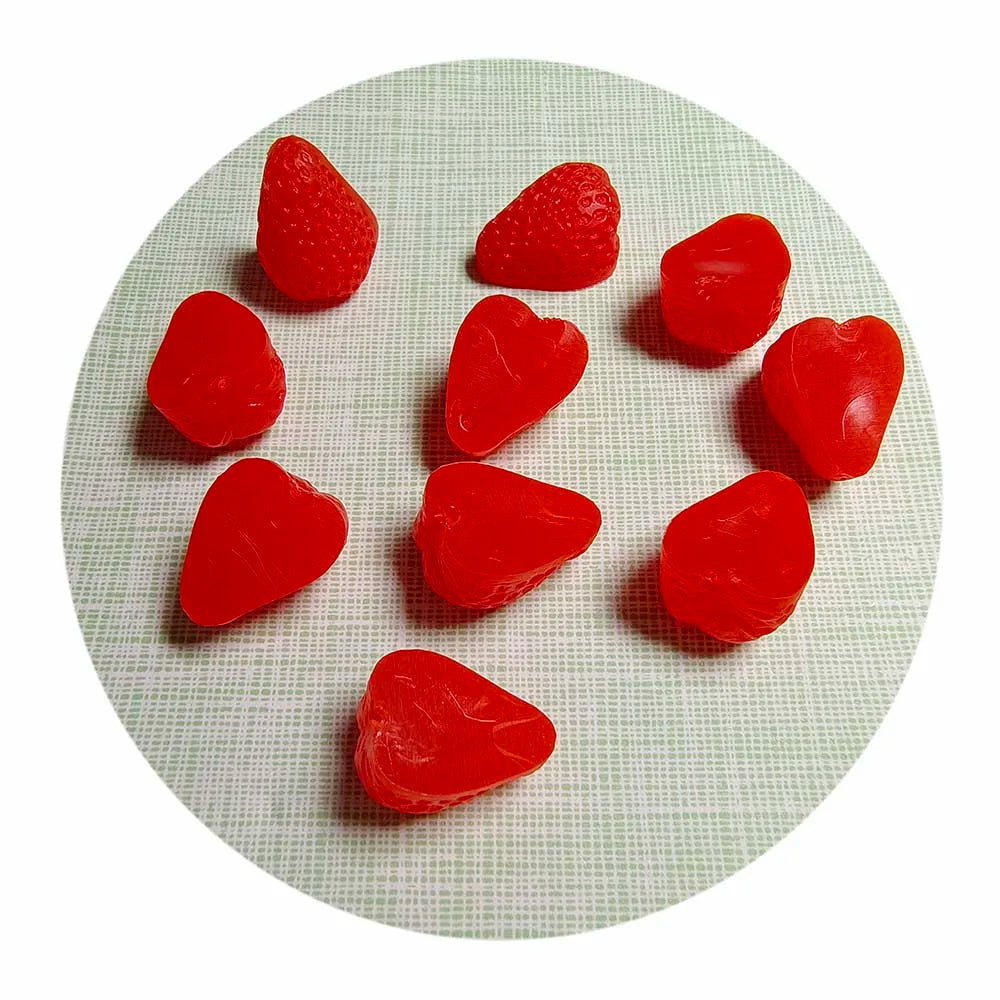 PVC Strawberry Fruit Simulation Artificial Food Model Crafts Photo Props DIY Cake Decoration Resin Crafts Genre