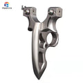 New Stainless Steel Slingshot With Hand Shape Design Preferred Outdoor Slingshot Hunting Shooting Sports