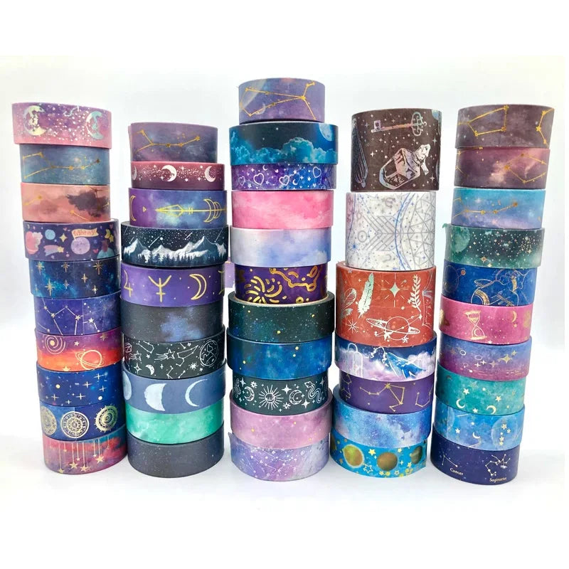 Hot Selling Custom Printed BOPP Washi Paper Tape Acrylic Water Activated Hot Melt Options Decorative Color Washi Sticker Tape