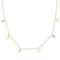 Kpop Delicate and Minimalist 18 K Gold Plated Heart Clavicle Pendant Necklace
