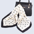 2024 New Women's Fashion Flowers All Over the Sky Pattern Printing Temperament All-match 70*70 cm square Scarves Wholesale Spot
