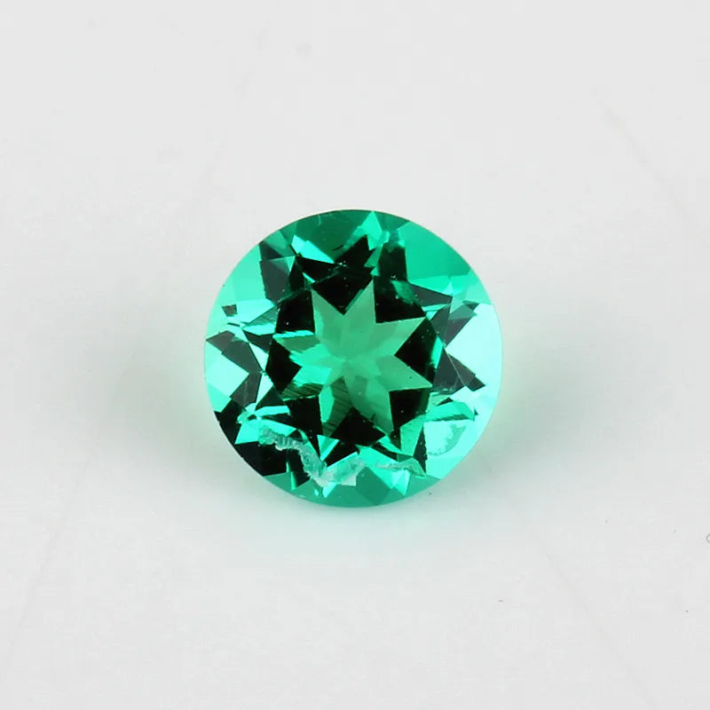 Starsgem Hydrothermal Emerald Gemstone Emerald Price Per Carat Round Shape Lab Grown Emerald Stone MegaBDM