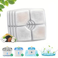 4pcs/Pack Triple Filtration System Automatic Cat Water Fountain Filters Replacement for Square 80oz/2.5L Cat Fountain