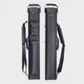 Premium Quality Black Leather 2B4S 1/2 Billiard Pool Cue Case Bag 6 Holes
