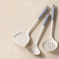 2025 Kitchen Gadgets Tools Color Blocked Silicone Spatula Soup Spoon Rice Spoon Household Non Stick Spatula Spoon