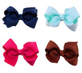 Swiyi Bow Hair Clip 20Pieces Polyester Alloy Grosgrain Ribbon Hair Bows Alligator Clips 7.5cm Fashionable Elegant Daily Casual