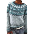 Women Sweaters Autumn Winter New Knitted Sweater Jacquard Knitwear Warm Thick Jumper Pullover Tops  Sweatshirt Plus Size S-5XL