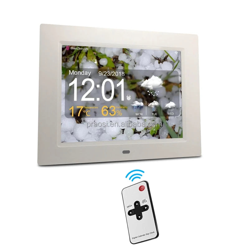 Large Display Dutch Dementia Clock 7 8 10.1 Inch Wall Clock for Alzheimer Elderly With Taking Medicine Reminder Alarm Options