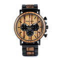 New Business Sport Fashion Luxury Multi-functional Natural Wood Watch with Custom Logo Wooden Band Option for Men