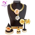 MEIZI JEWELRY High Quality Dubai Elegant Luxury Ladies Party Wedding Jewelry Sets for Women Wedding Banquet Costumes Jewelry