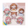 Diy Hot Self-adhesive Cartoon Character Princess Clothing Patches for Pet Stationery Box Notebook Shoe Hats Custom Garment Patch