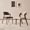 Modern Luxury Solid Wood Hotel Dining Chairs for Restaurant with Armrest