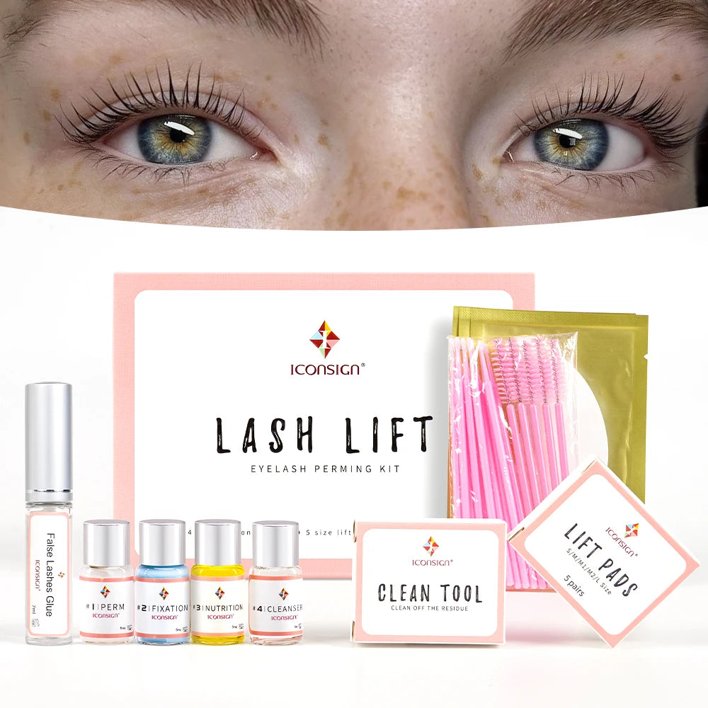 Iconsign Latest Update Lash Lift Perming Kit with Tools Lashlifting Set Perm