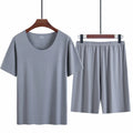 Wholesale Summer Ice Silk Pajamas Suit Men's Loungewear Modal Seamless Men's Short Set