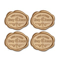Custom Oval Wedding Invitation Letter Envelope Sealed Decoration with Adhesive Wax Print