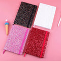 2025 A5 Laptop Creative Sequin Notepad Colorful Glitter Binding Notebook Lined Diary for Girls Custom Promotional Gift
