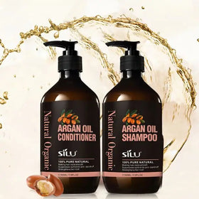 OEM Private Label Organic argan oil hair care custom shampoo and conditioner for damaged hair