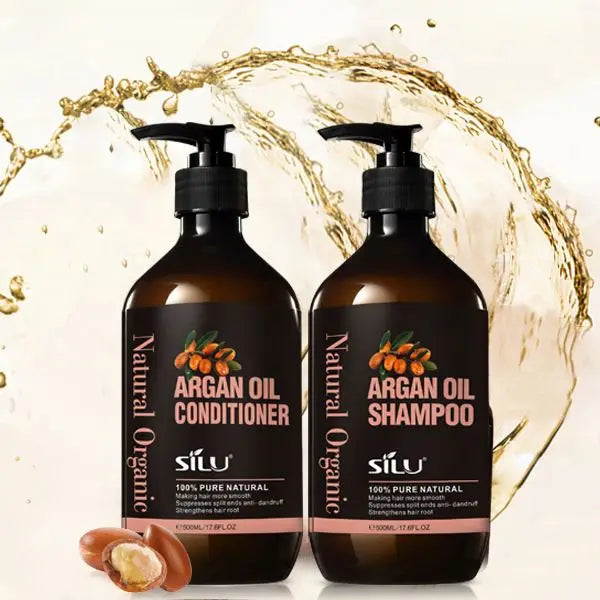 OEM Private Label Organic argan oil hair care custom shampoo and conditioner for damaged hair
