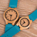 Wood Watch Fashion Lovers Custom Belt Style Bamboo Young 2020 Leather MIYOTA Round Analog Water Resistant Wooden 21CM