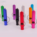 OEM/ODM Baichaoli 12*62 2.44in Aluminum Alloy Keychain Whistle with Custom Logo for Sports Camping Use and Toy Bag