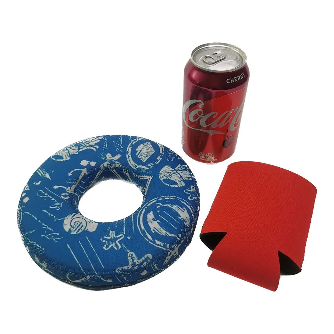 New Product Ideas 2025 Beer Can Cooler Holder Swim Cooler Funny 12oz 330ml Custom Logo Neoprene Floating Ring Drinks Can Holder