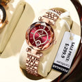 POEDAGAR 726 Womens Luxury Fashion 3ATM Ladies Watch Stainless Steel Luminous Quartz Watchces