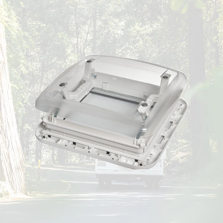 RV Skylight Acrylic and ASA Material with Led Light Simple Model caravan Parts 400*400mm