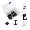 Hot Selling 120-140pcs Push Pins with Hooks Thumb Tacks Decorative Thumb Tacks for Wall Cork Board Bulletin Board
