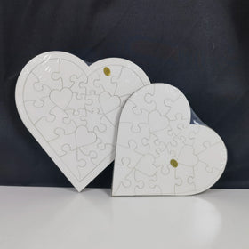 Valentine's Gift DIY Wooden Puzzle Heart Shape Sublimation Puzzle Blanks
