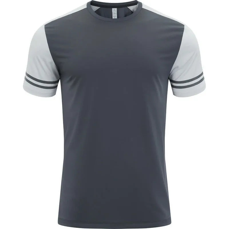 Wholesale O-neck Basic T-shirts for Men Sport Running Athletic T-Shirt 100% Polyester Men's Golf T-shirt
