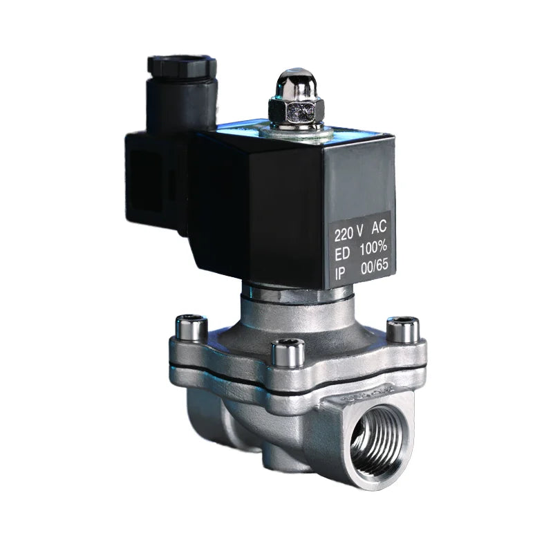 Electric Solenoid Shut-Off Valve Diaphragm Structure Stainless Steel DN25 Port for Water Media Normal Temperature XDX Brand